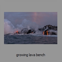 growing lava bench